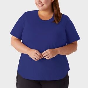 Duluth - Dry on the Fly Short Sleeve Relaxes Indigo Purple Blue Crewneck - 2X